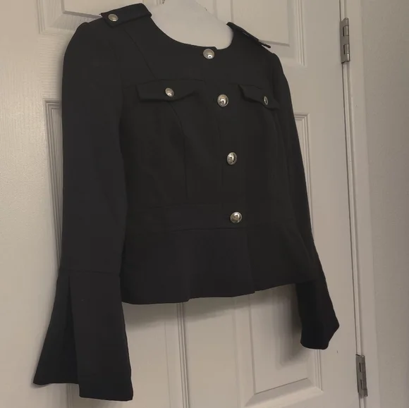 WHBM Bell-Sleeve Peplum Jacket 🖤 (4P) - Picture 10 of 14
